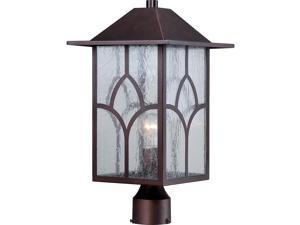 Stanton 1 LT Outdoor Post Fixture w/ Clear Seed Glass
