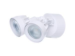 LED Dual Head Security Light 3000K White Finish LED Dual Head Security Light 3000K White Finish
