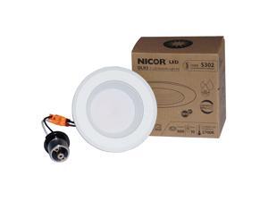 NICOR D-Series 3 in. White Dimmable LED Recessed Downlight 4000K NICOR D-Series 3 in. White Dimmable LED Recessed Downlight 4000K