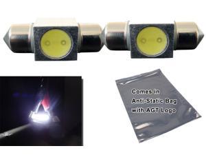 AGT Pair of 31mm LED White Dome/Map Bulbs 3021 3022 3175 6428 6430 30922 DE3425 DE3175 DE3022 DE3021