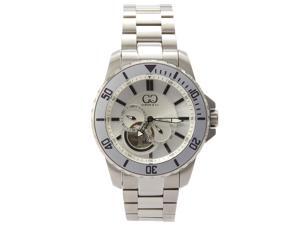 Curtis & Co Big Time Royale 45mm Men's Automatic Wristwatch Silver Case and White Dial