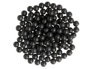 .43 caliber reusable Rubber Paintballs  - 100ct Black 11mm chaser eraser kt zball kingman training police