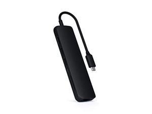 Satechi USB-C Slim Multi-Port with Ethernet Adapter - 4K HDMI, Gigabit Ethernet, USB-C PD Charging - Compatible with 2020/2019 MacBook Pro, 2020/2018 iPad Pro, Google Pixelbook Go (Black) Satechi USB-C Slim Multi-Port with Ethernet Adapter - 4K HDMI, Gigabit Ethernet, USB-C PD Charging - Compatible with 2020/2019 MacBook Pro, 2020/2018 iPad Pro, Google Pixelbook Go (Black)