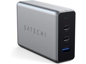 Satechi 100W USB-C PD Compact Wall Charger – Powerful GaN Tech – Compatible with 2020 MacBook Pro 16-inch, 2020 iPad Pro, 2020 iPad Air, 2020 MacBook Air, iPhone 11 Pro Max/11 Pro/11 (US)