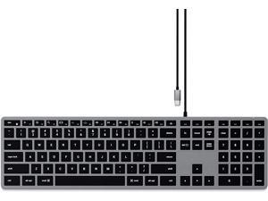 Satechi Slim W3 Wired Backlit Keyboard with Numeric Keypad – Illuminated Keys & Built-in USB-C Connection – Compatible with 2020 iMac, 2020 Mac Mini, 2020 MacBook Pro, 2020 MacBook Air