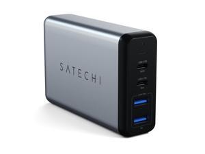 Satechi 75W Dual Type-C PD Travel Charger Adapter with 2 USB-C PD & 2 USB 3.0 - Compatible with 2020/2019 MacBook Pro, 2020/2018 MacBook Air, 2020/2018 iPad Pro and more Satechi 75W Dual Type-C PD Travel Charger Adapter with 2 USB-C PD & 2 USB 3.0 - Compatible with 2020/2019 MacBook Pro, 2020/2018 MacBook Air, 2020/2018 iPad Pro and more