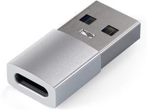 Satechi Type-A to Type-C Adapter Converter - USB-A Male to USB-C Female - Compatible with iMac, MacBook Pro/MacBook, Laptops, PC, Computers and More Satechi Type-A to Type-C Adapter Converter - USB-A Male to USB-C Female - Compatible with iMac, MacBook Pro/MacBook, Laptops, PC, Computers and More