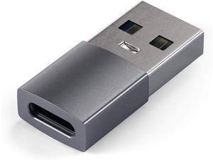 Satechi Type-A to Type-C Adapter Converter - USB-A Male to USB-C Female - Compatible with iMac, MacBook Pro/MacBook, Laptops, PC, Computers and More Satechi Type-A to Type-C Adapter Converter - USB-A Male to USB-C Female - Compatible with iMac, MacBook Pro/MacBook, Laptops, PC, Computers and More