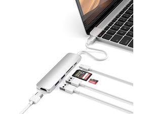 Satechi Slim Aluminum Type-C Multi-Port Adapter V2 with USB-C PD, 4K HDMI (30Hz), Micro/SD Card Readers, USB 3.0 - Compatible with 2020/2019/2018 MacBook Pro, 2020/2018 MacBook Air, 2020/2018 iPad Pro Satechi Slim Aluminum Type-C Multi-Port Adapter V2 with USB-C PD, 4K HDMI (30Hz), Micro/SD Card Readers, USB 3.0 - Compatible with 2020/2019/2018 MacBook Pro, 2020/2018 MacBook Air, 2020/2018 iPad Pro