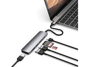 Mac Mini/Pro for iMac Pro 5 Port Triangle Portable Aluminum Hub Surface Pro with SD/TF Card Reader Combo PC and Laptop KETAKY 5-in-1 USB 3.0 Hub Adapter MacBook Air