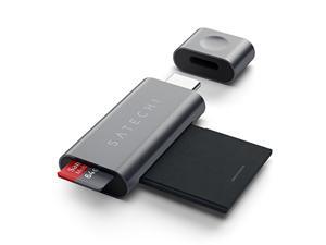 Satechi Aluminum Type-C Micro/SD Card Reader - Compatible with 2018 MacBook Air, 2018 iPad Pro, 2016/2017/2018 MacBook Pro/MacBook, Microsoft Surface Go and More (Silver) Satechi Aluminum Type-C Micro/SD Card Reader - Compatible with 2018 MacBook Air, 2018 iPad Pro, 2016/2017/2018 MacBook Pro/MacBook, Microsoft Surface Go and More (Silver)