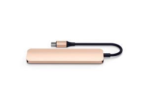 Satechi Slim Aluminum Type-C Multi-Port Adapter V2 with USB-C PD, 4K HDMI (30Hz), Micro/SD Card Readers, USB 3.0 - Compatible with 2020/2018 MacBook Pro, 2020/2019/2018 MacBook Air, 2020/2018 iPad Pro Satechi Slim Aluminum Type-C Multi-Port Adapter V2 with USB-C PD, 4K HDMI (30Hz), Micro/SD Card Readers, USB 3.0 - Compatible with 2020/2018 MacBook Pro, 2020/2019/2018 MacBook Air, 2020/2018 iPad Pro