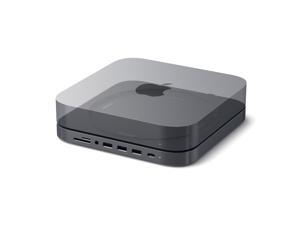 Satechi Type-C Aluminum Stand & Hub - USB-C Data Port, Micro/SD Card Readers, USB 3.0 & Headphone Jack Port - Compatible with 2020 & 2018 Mac Mini Satechi Type-C Aluminum Stand & Hub - USB-C Data Port, Micro/SD Card Readers, USB 3.0 & Headphone Jack Port - Compatible with 2020 & 2018 Mac Mini