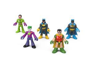 Fisher-Price Imaginext DC Heroes & Super Villains Batman Robin Batgirl Joker Riddler Fisher-Price Imaginext DC Heroes & Super Villains Batman Robin Batgirl Joker Riddler