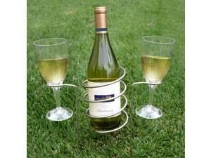 Epicureanist Wine Bottle Glass Holding Stakes by Vinotemp Epicureanist Wine Bottle Glass Holding Stakes by Vinotemp