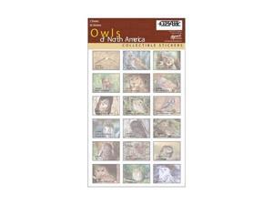 Sticker Sheet Owls NorthAmerica Sticker Sheet Owls NorthAmerica