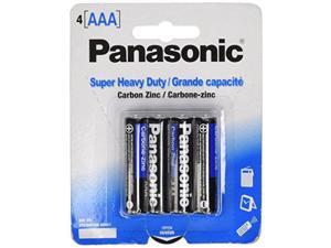 Panasonic Super Heavy Duty Power AAA Batteries (1 pack of 4) 4NPA/4B Panasonic Super Heavy Duty Power AAA Batteries (1 pack of 4) 4NPA/4B