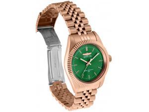 Invicta Women's Specialty Green Dial Rose Gold Tone Stainless Steel Watch 29414