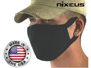Nixeus Made in the USA Adult Reusable and Washable Black Cloth Face Masks with Filter Pocket (3-Pack) Nixeus Made in the USA Adult Reusable and Washable Black Cloth Face Masks with Filter Pocket (3-Pack)
