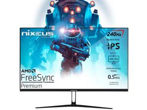Nixeus EDG 27” Rapid IPS 2560 x 1440 AMD FreeSync™ Premium Certified 240Hz HDR Gaming Monitor (NX-EDG27240X)