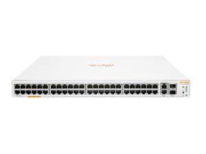 Aruba Instant On 1960 48G 2XGT 2SFP+ Switch - 50 Ports - Manageable - 10 Gigabit Ethernet, Gigabit Ethernet - 10GBase-T, 10GBase-X, 10/100/1000Base-T - 2 Layer Supported - Modular - Power Supply - 80