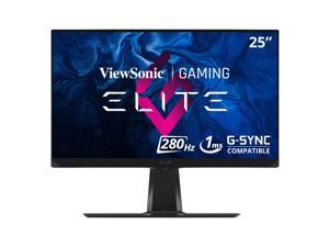 ViewSonic ELITE XG250 25 Inch 1080p IPS Gaming Monitor with 240Hz, 1ms, HDR 400, G-Sync Compatible, RGB Lighting, and Advanced Ergonomics for Esports