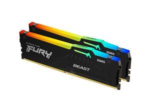 Kingston Fury Beast RGB 16GB 6000MT/s DDR5 CL40 DIMM Desktop Memory 2 x 8 GB, KF560C40BBAK2-16