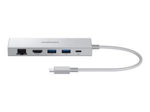 Samsung Multiport Adapter - for Notebook - USB Type C - USB Type-A - USB Type-C - Silver - Wired - Gigabit Ethernet