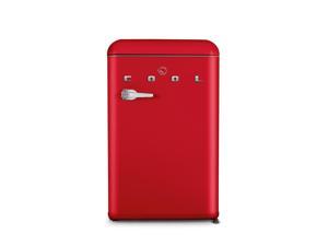 COMMERCIAL COOL 4.0 cu. ft. Retro Refrigerator with Freezer Red CCRR4LR