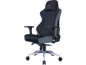 Cooler Master Caliber X1C Gaming Chair  Cooling Comfort  Performance  360 Swivel Reclining High Back Armrests Headrest Lumbar Support  PU Leather CMIGCX1CBK