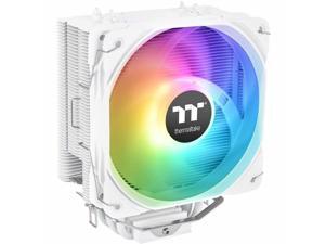 Thermaltake UX200 SE White 5V Motherboard ARGB Sync 16.8 Million Colors 15 Addressable LED Intel/AM5/AMD (LGA 1700) Universal Socket Hydraulic Bearing 170W CPU Cooler CL-P116-AL12SW-A