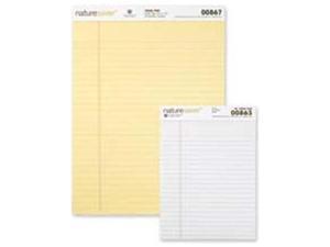 Recycled Pad Wide Ruled 8-1/2"x14" 50 Sheets Canary Recycled Pad Wide Ruled 8-1/2"x14" 50 Sheets Canary