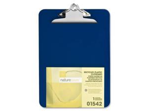 Nature Saver Plastic Clipboard Recycled 1" Cap 9"x12" Blue 01542 Nature Saver Plastic Clipboard Recycled 1" Cap 9"x12" Blue 01542