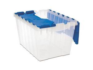 Akro-Mils Storage Box 12-Gallon 15"x21-1/2"x12-1/2" Clear/Blue 66486CLDBL Akro-Mils Storage Box 12-Gallon 15"x21-1/2"x12-1/2" Clear/Blue 66486CLDBL
