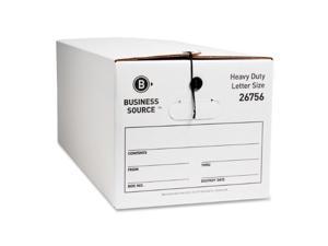 Business Source Med. Duty Storage Box Ltr 700 lb. 12"x24"x10" 12/CT WE 26756