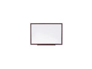 Lorell Dry-Erase Board Wood Frame 8'x4' Brown/White 84170