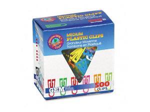 Advantus Paper Clips Plastic Medium Size Assorted Colors 500/Box PC0300 Advantus Paper Clips Plastic Medium Size Assorted Colors 500/Box PC0300