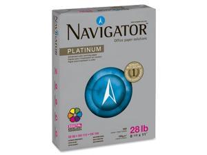 Navigator NPL1128 Platinum Paper, 99 Brightness, 28lb, 8-1/2 x 11, White, 5 Reams (2500 Sheets)