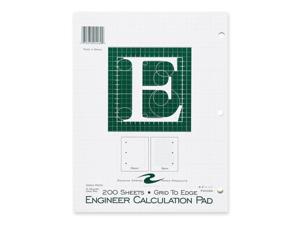 Roaring Spring 95589 Engineering Pad 200 Sheets Letter 8.50" x 11" - 1Each - Green Paper Roaring Spring 95589 Engineering Pad 200 Sheets Letter 8.50" x 11" - 1Each - Green Paper
