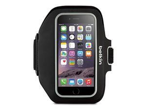 Belkin Sport-Fit Plus Carrying Case (Armband) for iPhone - Blacktop, Overcast - Scratch Resistant - Neoprene - Armband Belkin Sport-Fit Plus Carrying Case (Armband) for iPhone - Blacktop, Overcast - Scratch Resistant - Neoprene - Armband