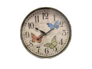 Westclox(R) 32897BF 12" Round Butterfly Wall Clock Westclox(R) 32897BF 12" Round Butterfly Wall Clock