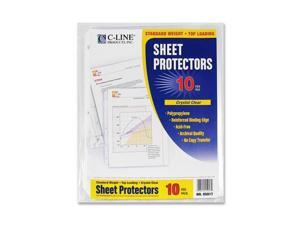 C-Line Products, Inc. Sheet Protectors, Poly, Top Loading, 8-1/2x11, 10/PK, CL C-Line Products, Inc. Sheet Protectors, Poly, Top Loading, 8-1/2x11, 10/PK, CL