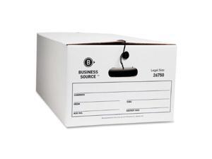 Business Source Storage Boxes Legal 350 lbs. 15"x24"x10" 12/CT White 26750 Business Source Storage Boxes Legal 350 lbs. 15"x24"x10" 12/CT White 26750