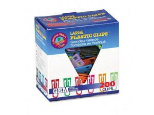 Advantus PC0600 GEM Plastic Paper Clips, Plastic, Large (1-3/8"), Assorted Colors, 200/Box Advantus PC0600 GEM Plastic Paper Clips, Plastic, Large (1-3/8"), Assorted Colors, 200/Box