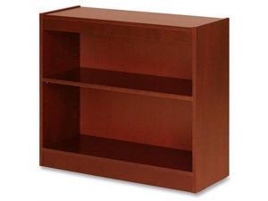Lorell 2 Shelf Panel Bookcase 36"x12"x30" Cherry 89050 Lorell 2 Shelf Panel Bookcase 36"x12"x30" Cherry 89050