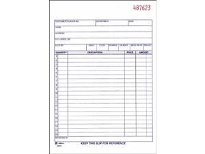 Adams Carbonless Sales Order Books - 50 Sheet(s) - 3 Part - Carbonless - 8.43" x 5.56" Sheet Size - Assorted - 1Each