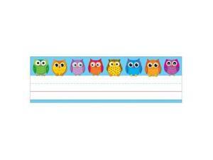 Carson-Dellosa Owl Nameplates 9-1/2"x2-7/8" 36/PK Multi 122029 Carson-Dellosa Owl Nameplates 9-1/2"x2-7/8" 36/PK Multi 122029