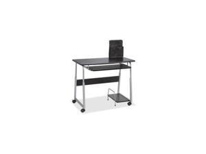 Lorell Computer Desk 45-1/2"x20-1/2"x29" Black/Silver 84847 Lorell Computer Desk 45-1/2"x20-1/2"x29" Black/Silver 84847