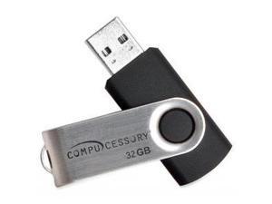 Compucessory 32GB USB 3.0 Flash Drive, Silver Model 91007 Compucessory 32GB USB 3.0 Flash Drive, Silver Model 91007