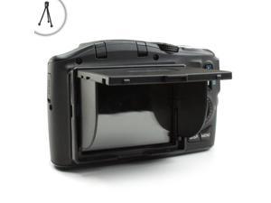 ENHANCE Universal 3" LCD Hood w/ Pop-Up Sun Shade & Screen Protector for Nikon Coolpix L820, L28, AW110, P7700, 1 J1, S3200, S9050, S9500, P510 & More Digital Cameras - Bonus Tripod & Card Reader